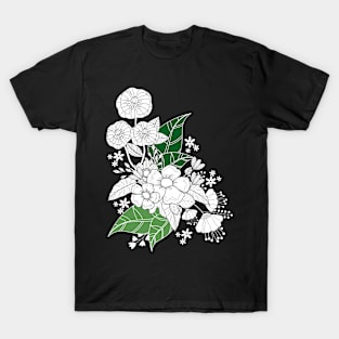 Floral Line Art 1 T-Shirt